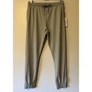 New ZYIA Active Women's Everywhere Jogger Pants Gray Small Zip Ankles Pockets